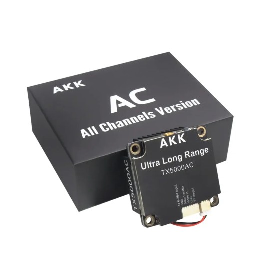 Original AKK TX5000AC todos los canales Ultra Banda ancha 96CH VTX Video RC Drone avión Ultra largo alcance Drones Accesorios
